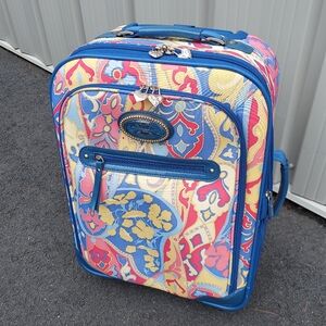 Kathy Van Zeeland Expandable Carry-On Luggage with Logo Accent